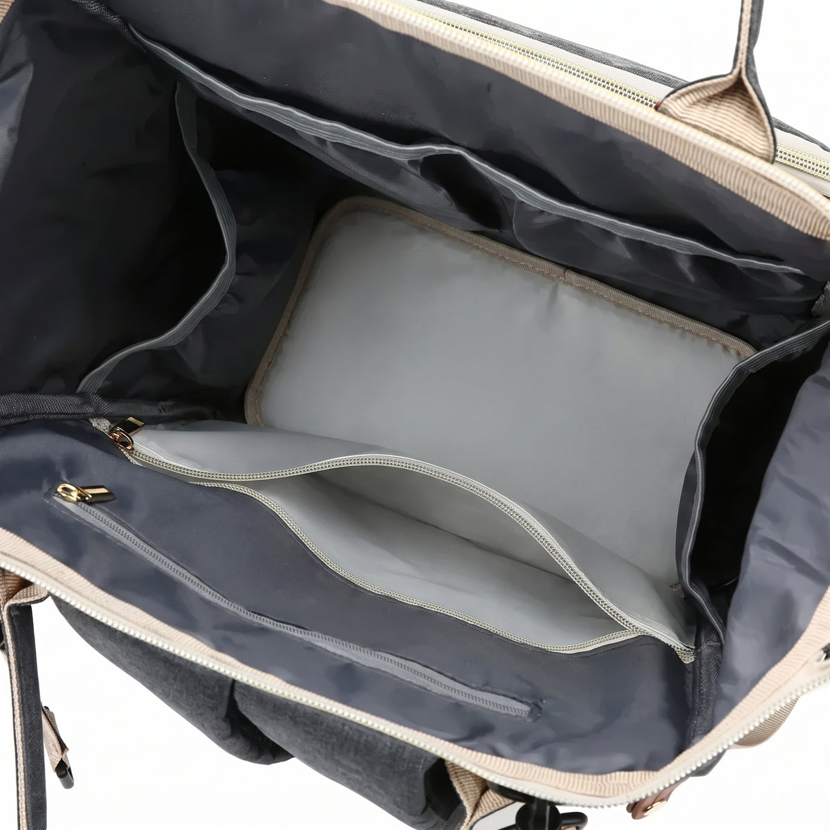 Sac à dos à langer tissu Oxford avec pochette suspendue