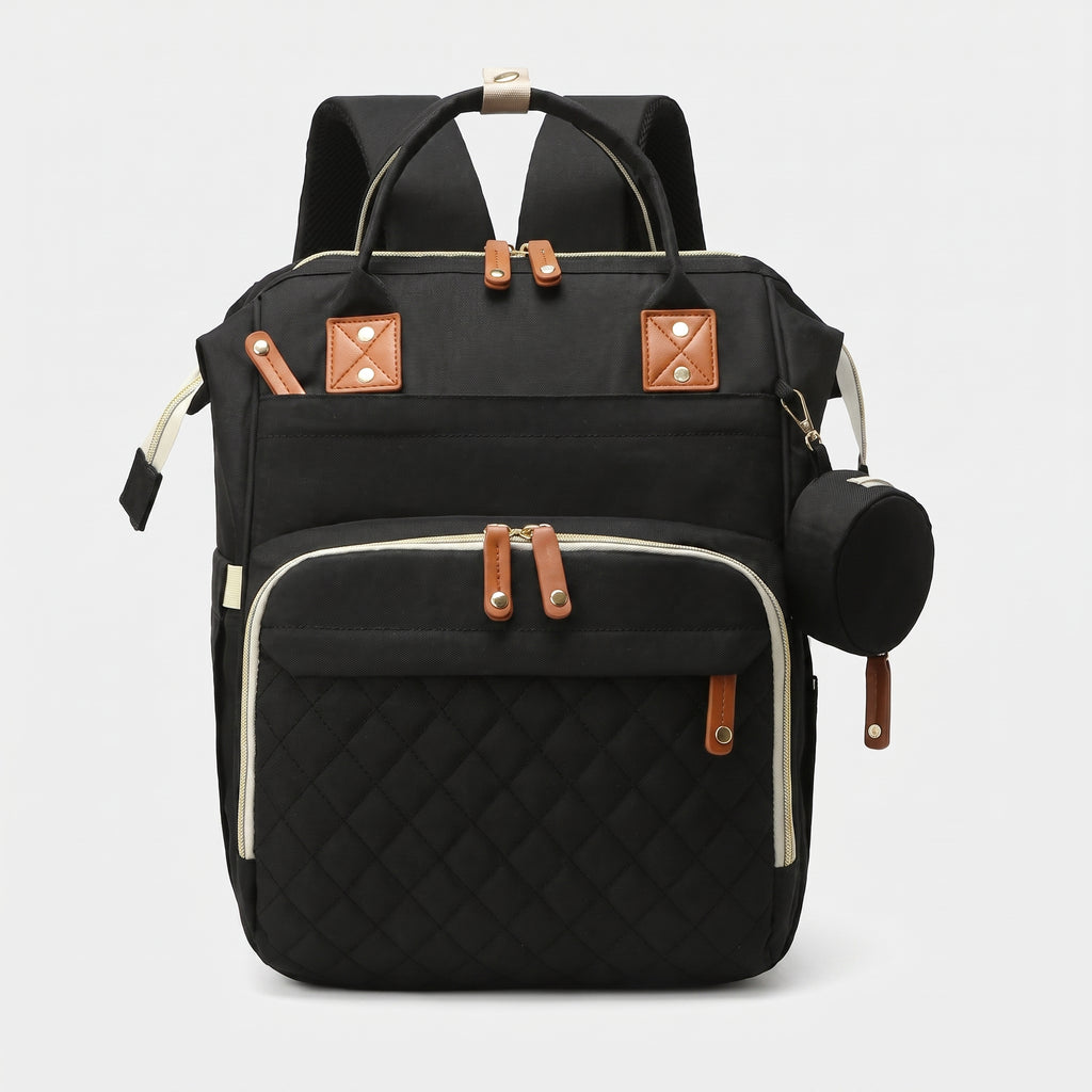 Sac à dos à langer tissu Oxford avec pochette suspendue