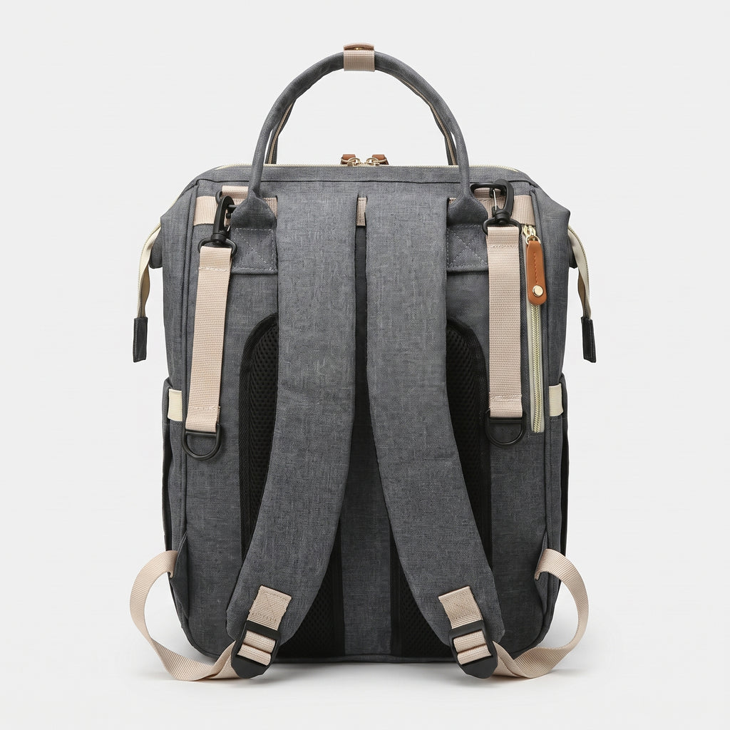 Sac à dos à langer tissu Oxford avec pochette suspendue
