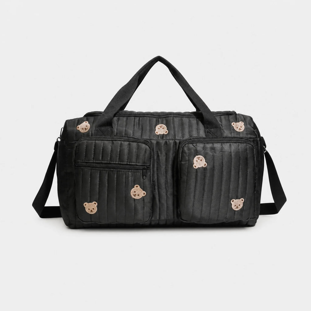 Sac à langer coton matelassé avec deux poches avant