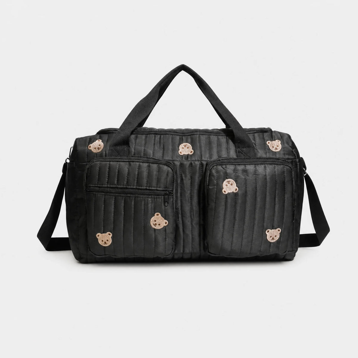 Sac à langer coton matelassé avec deux poches avant