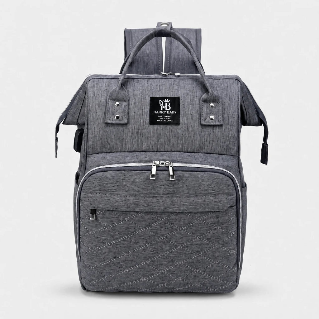 Sac à dos à langer tissu Oxford avec poches latérales