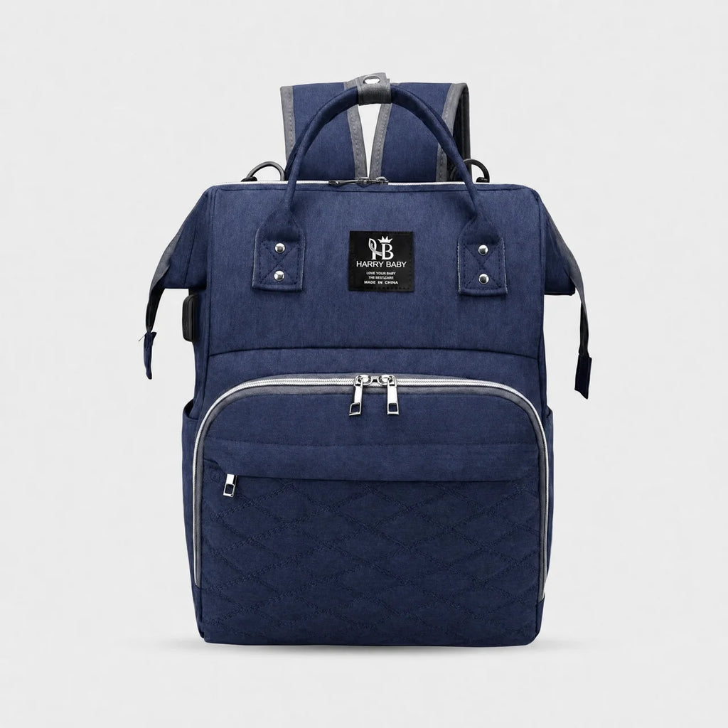 Sac à dos à langer tissu Oxford avec poches latérales