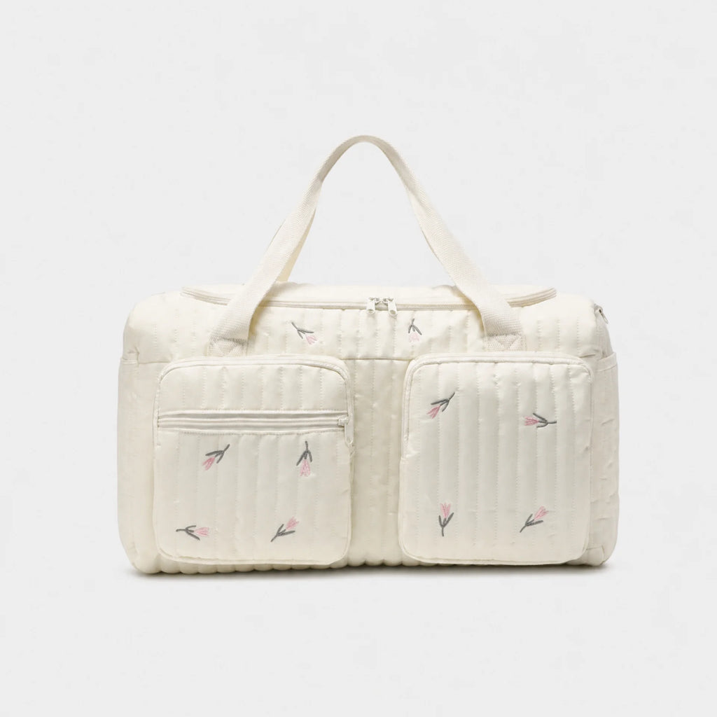 Sac à langer coton matelassé avec deux poches avant