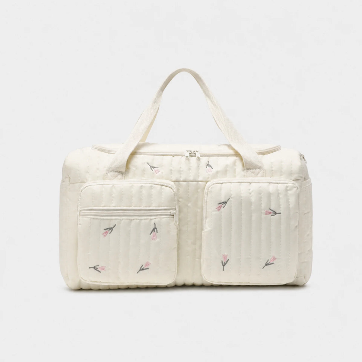 Sac à langer coton matelassé avec deux poches avant