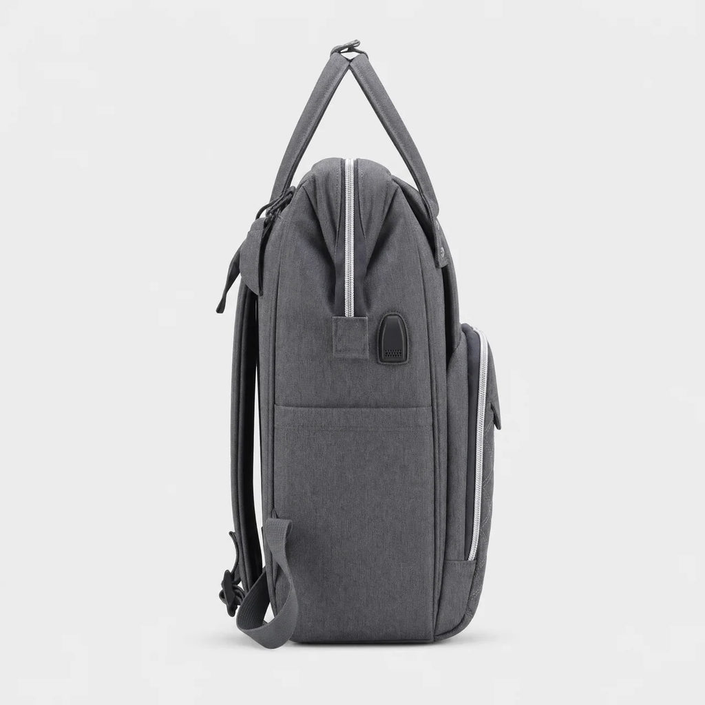 Sac à dos à langer tissu Oxford avec poches latérales