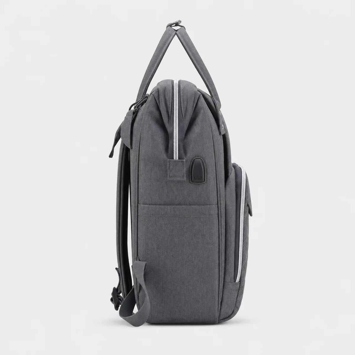 Sac à dos à langer tissu Oxford avec poches latérales