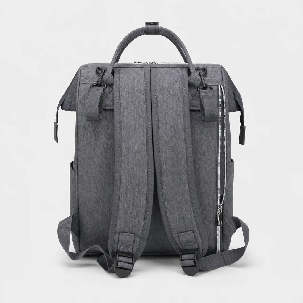 Sac à dos à langer tissu Oxford avec poches latérales