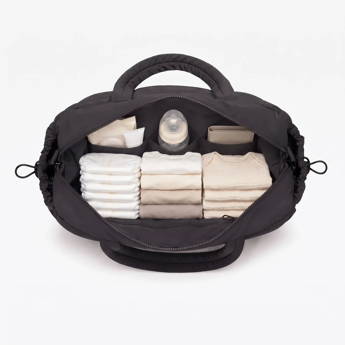 Sac à langer nylon matelassé avec bandoulière